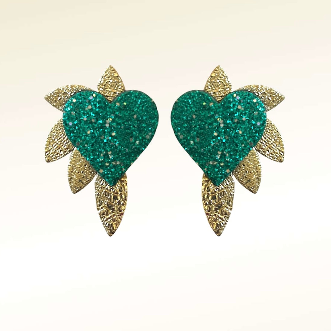 Boucles d’oreilles en cuir Cœur de Pirate