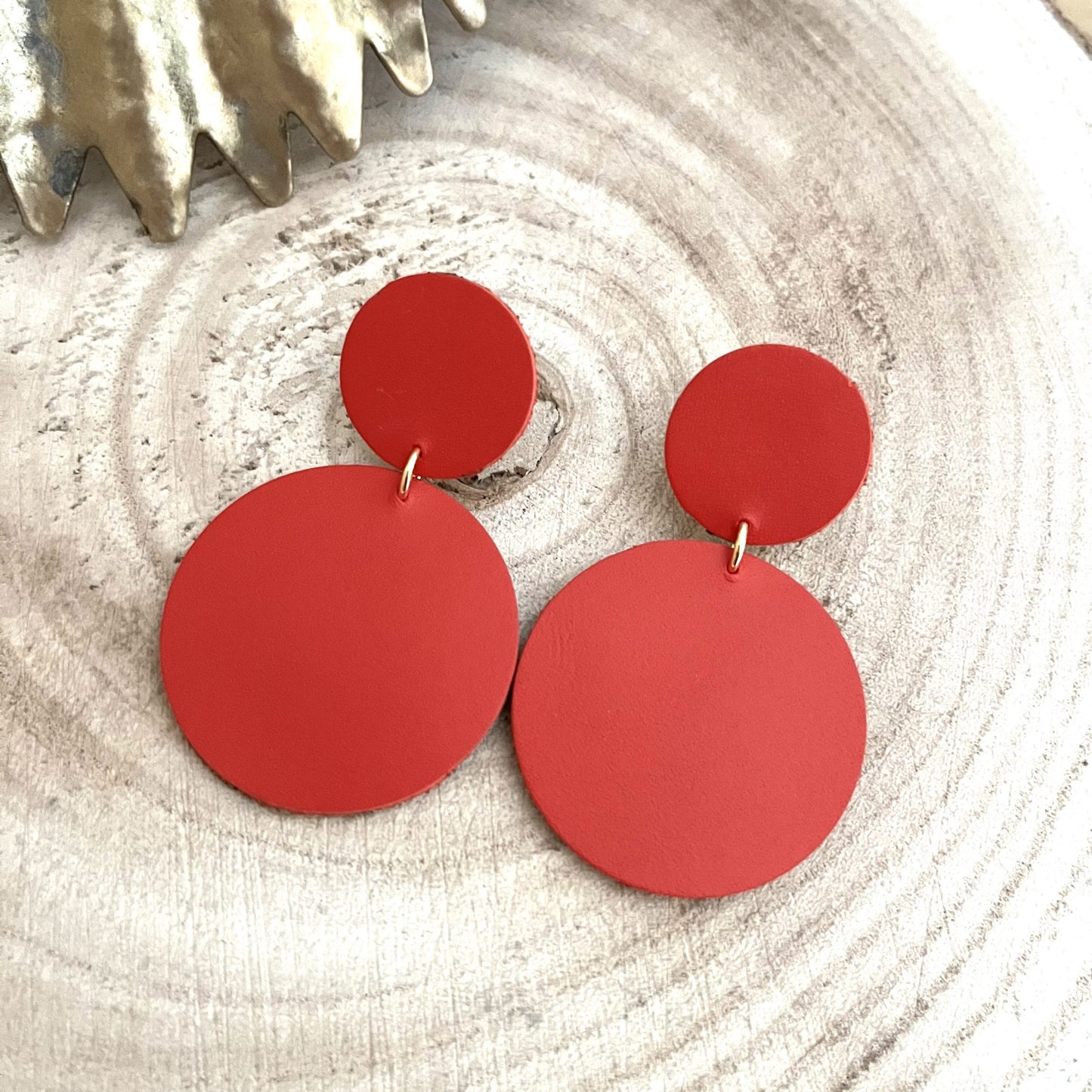 Boucles d'oreilles en cuir Caroline