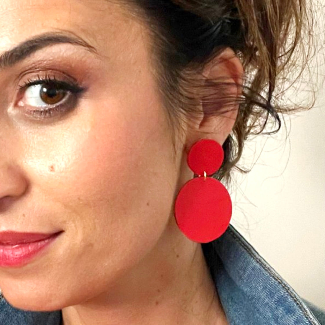 Boucles d'oreilles en cuir Caroline