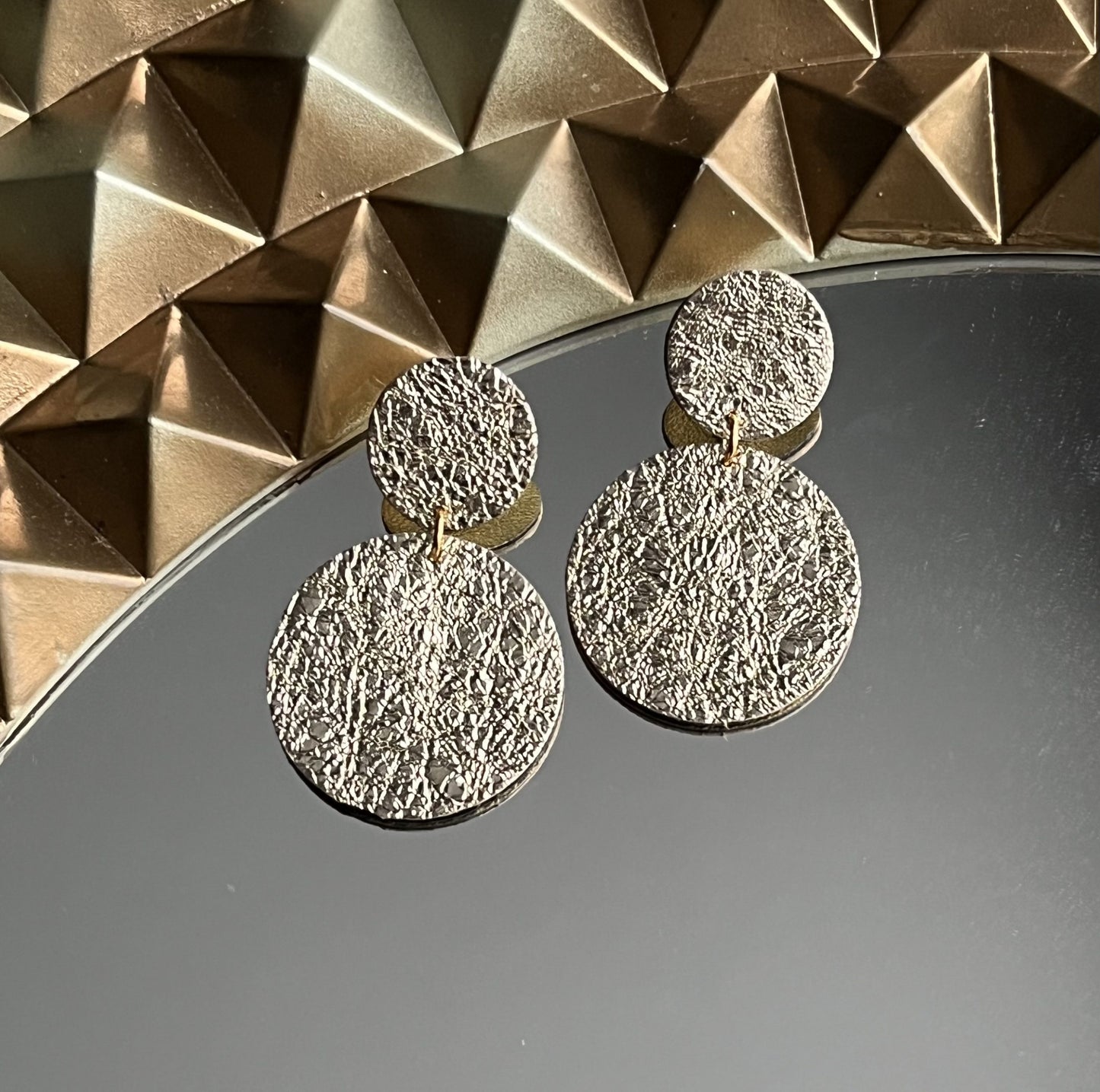 Boucles d'oreilles en cuir Caroline