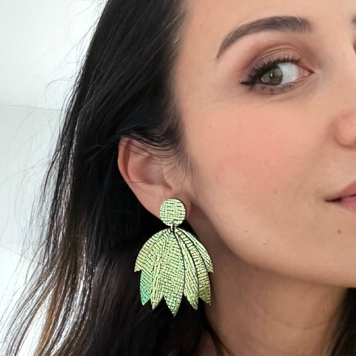 Boucles d'oreilles en cuir Krystel