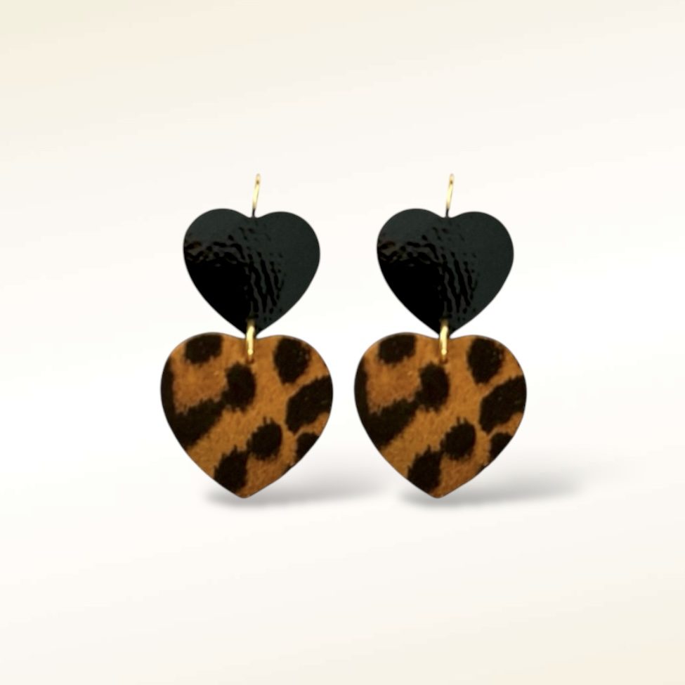 Boucles d'oreilles en cuir Amore Amore