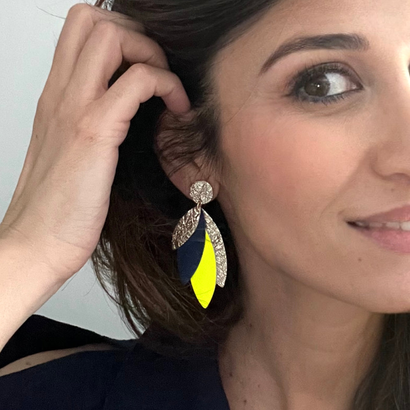 Boucles d'oreilles en cuir Pampa