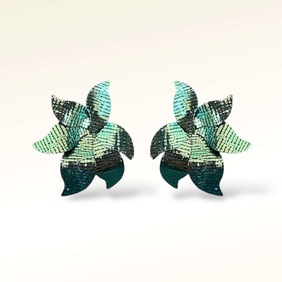 Boucles d'oreilles en cuir Narciso