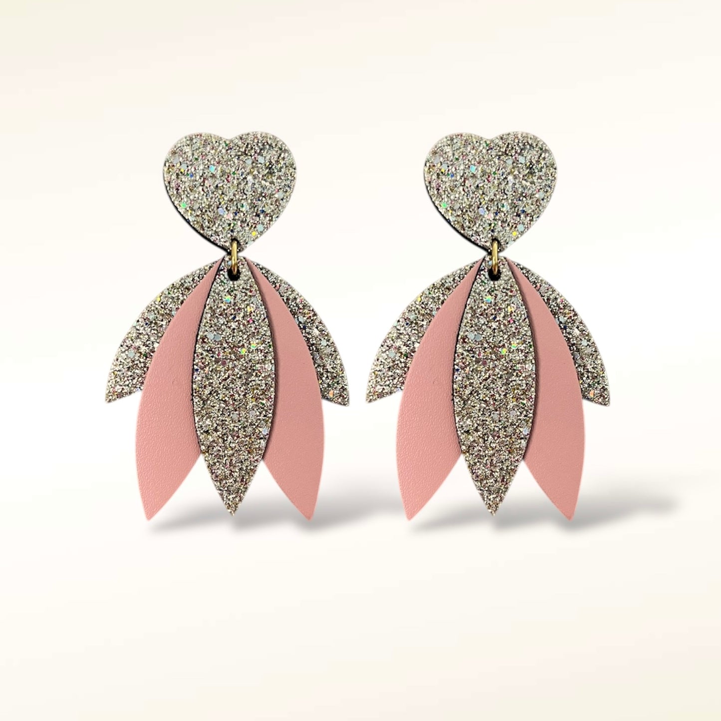 Boucles d'oreilles en cuir Mini-Krystel Glitter