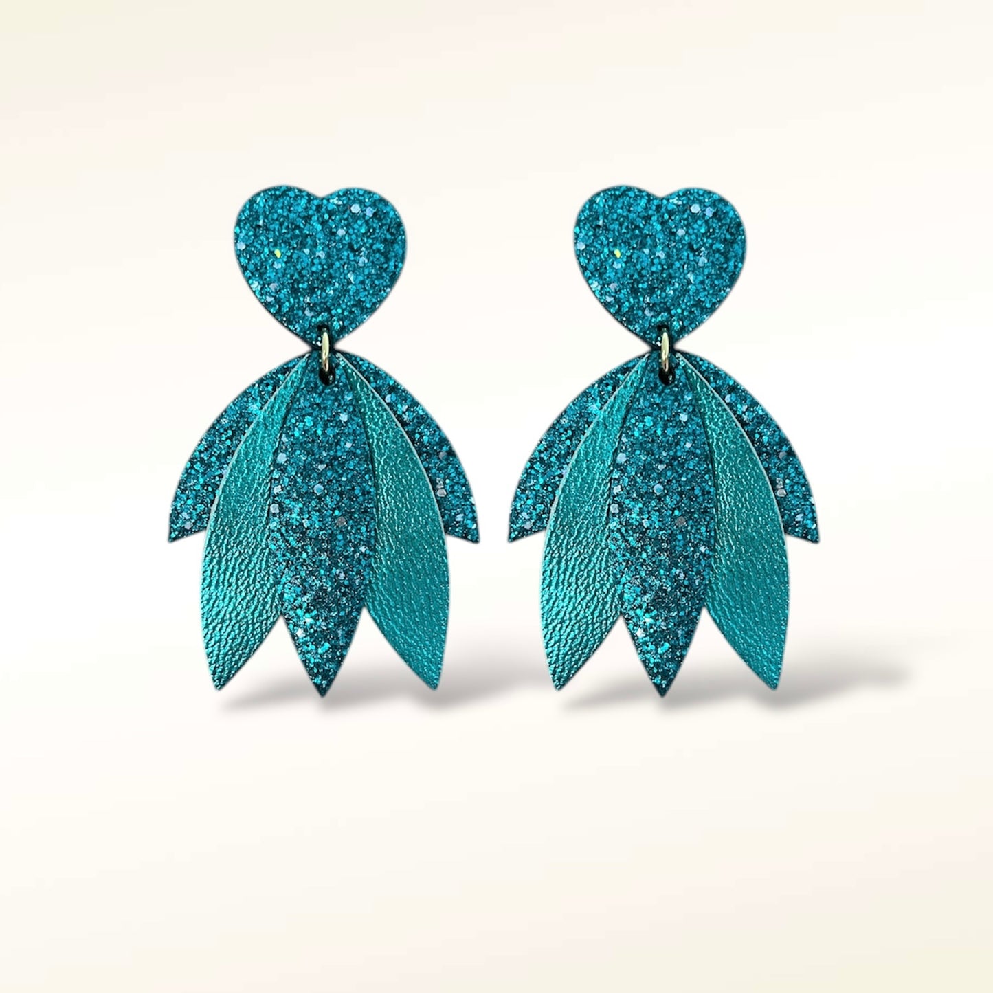 Boucles d'oreilles en cuir Mini-Krystel Glitter