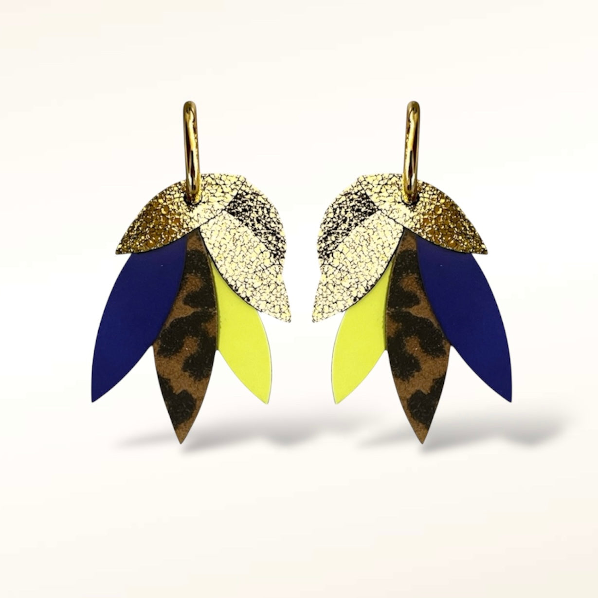 Boucles d'oreilles en cuir Sunshine