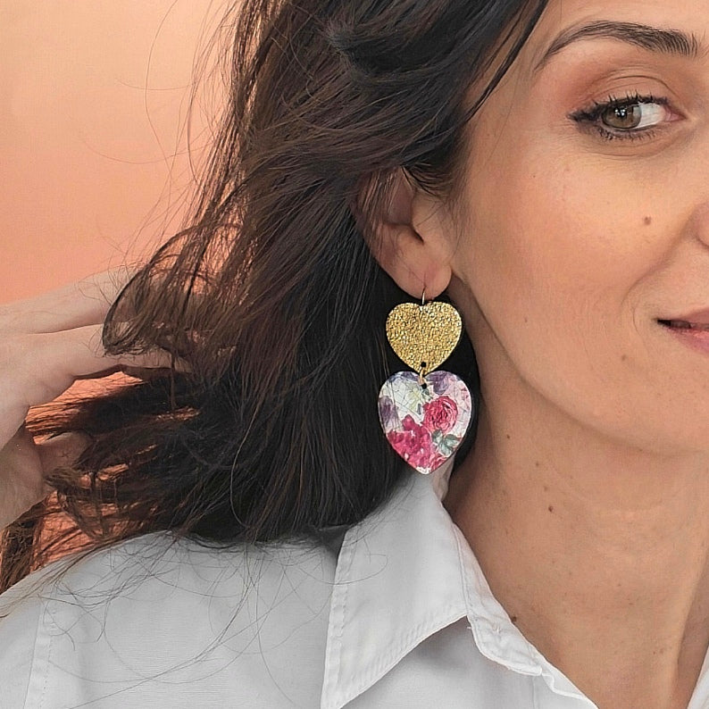 Boucles d'oreilles en cuir Big Amore Amore❤️