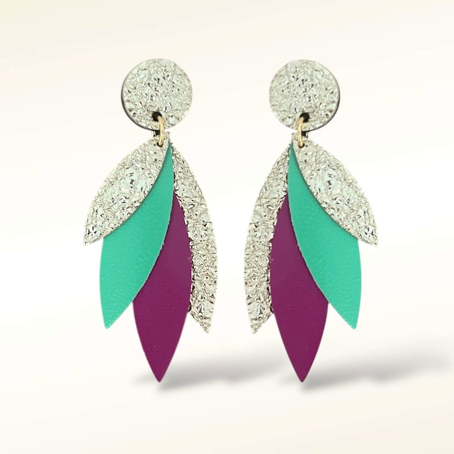 Boucles d'oreilles en cuir Pampa