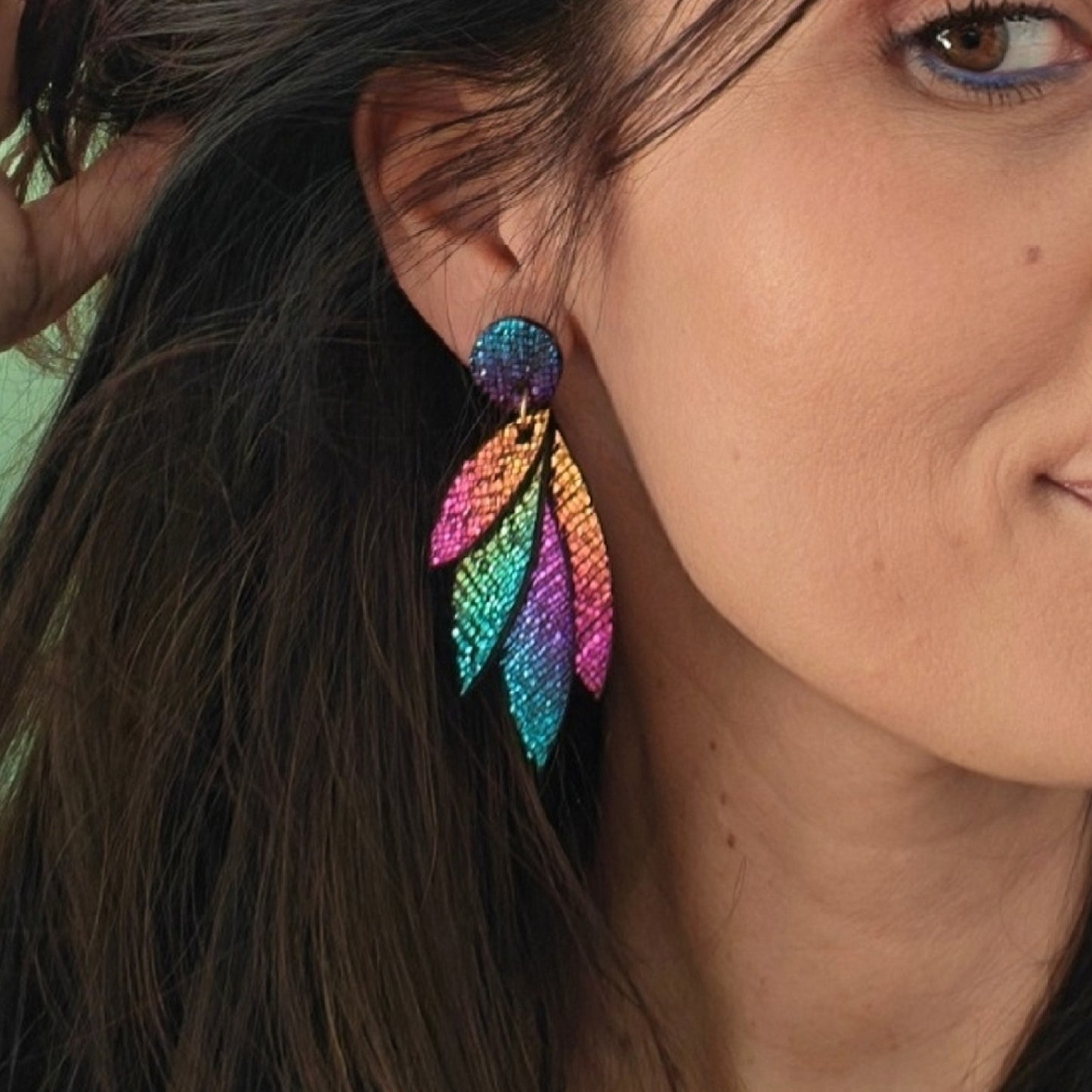 Boucles d'oreilles en cuir Pampa