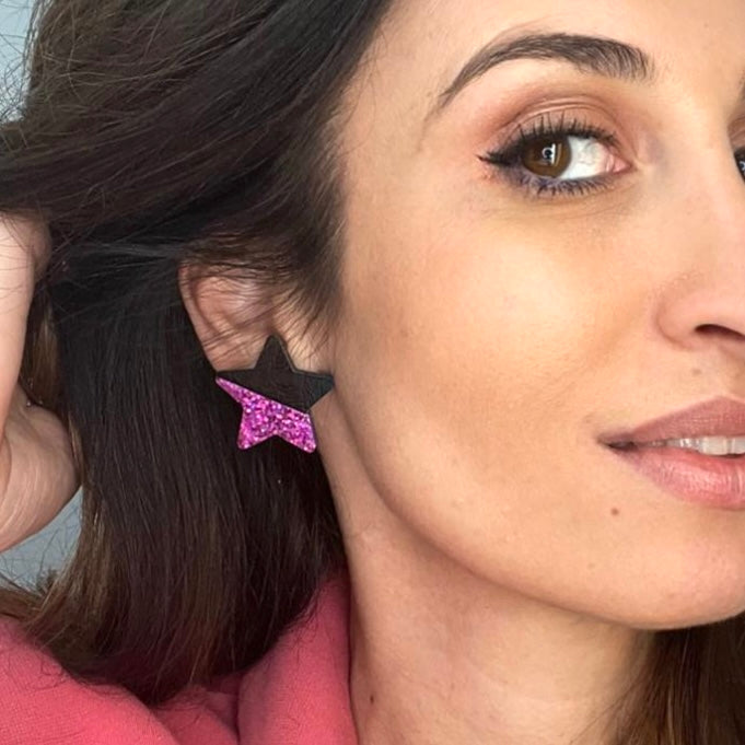 Boucles d’oreilles en cuir Wild Star