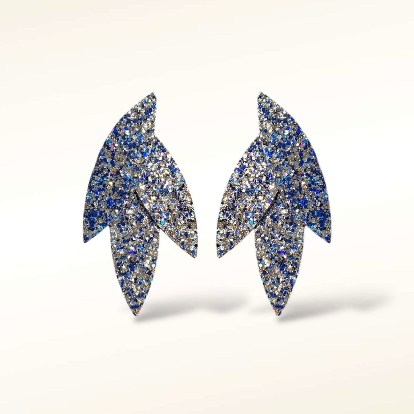 Boucles d'oreilles en cuir Frida Glitter