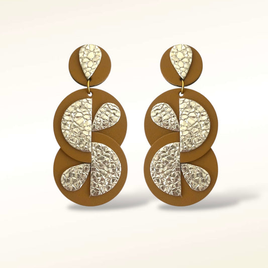 Boucles d'oreilles en cuir Alba