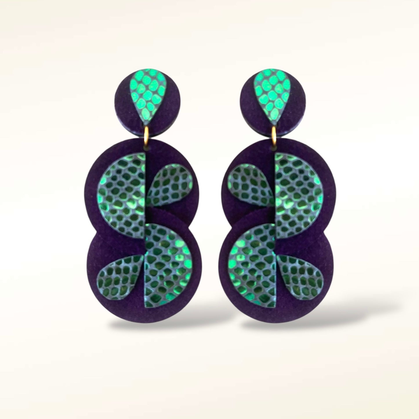 Boucles d'oreilles en cuir Alba