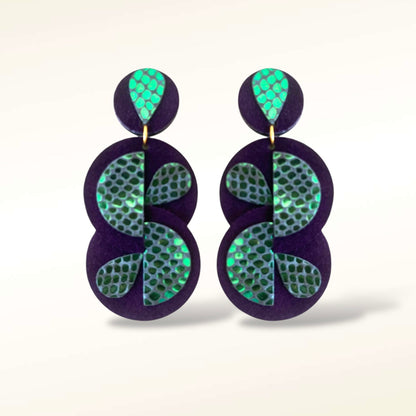 Boucles d'oreilles en cuir Alba