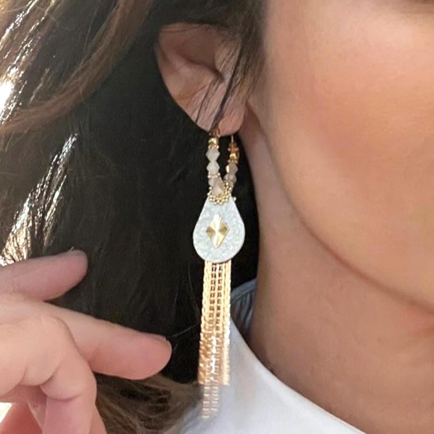 Boucles d’oreilles en cuir Vanessa