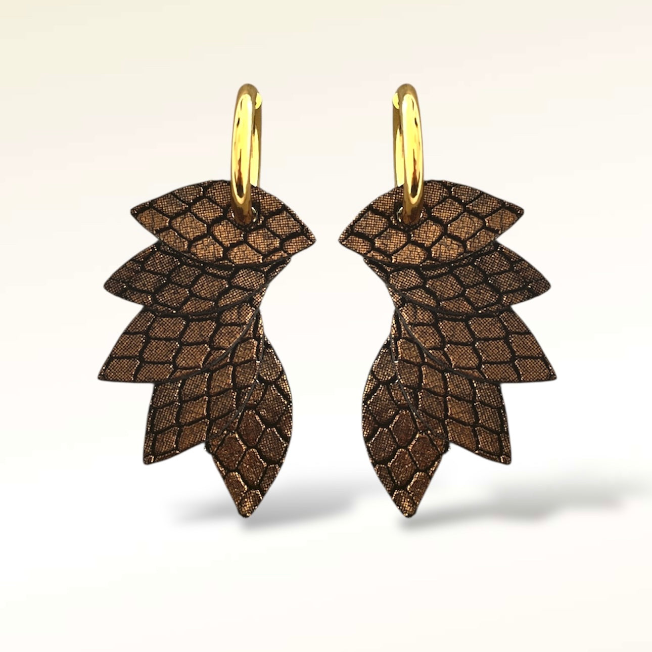 Boucles d'oreilles en cuir Colibri Virgin