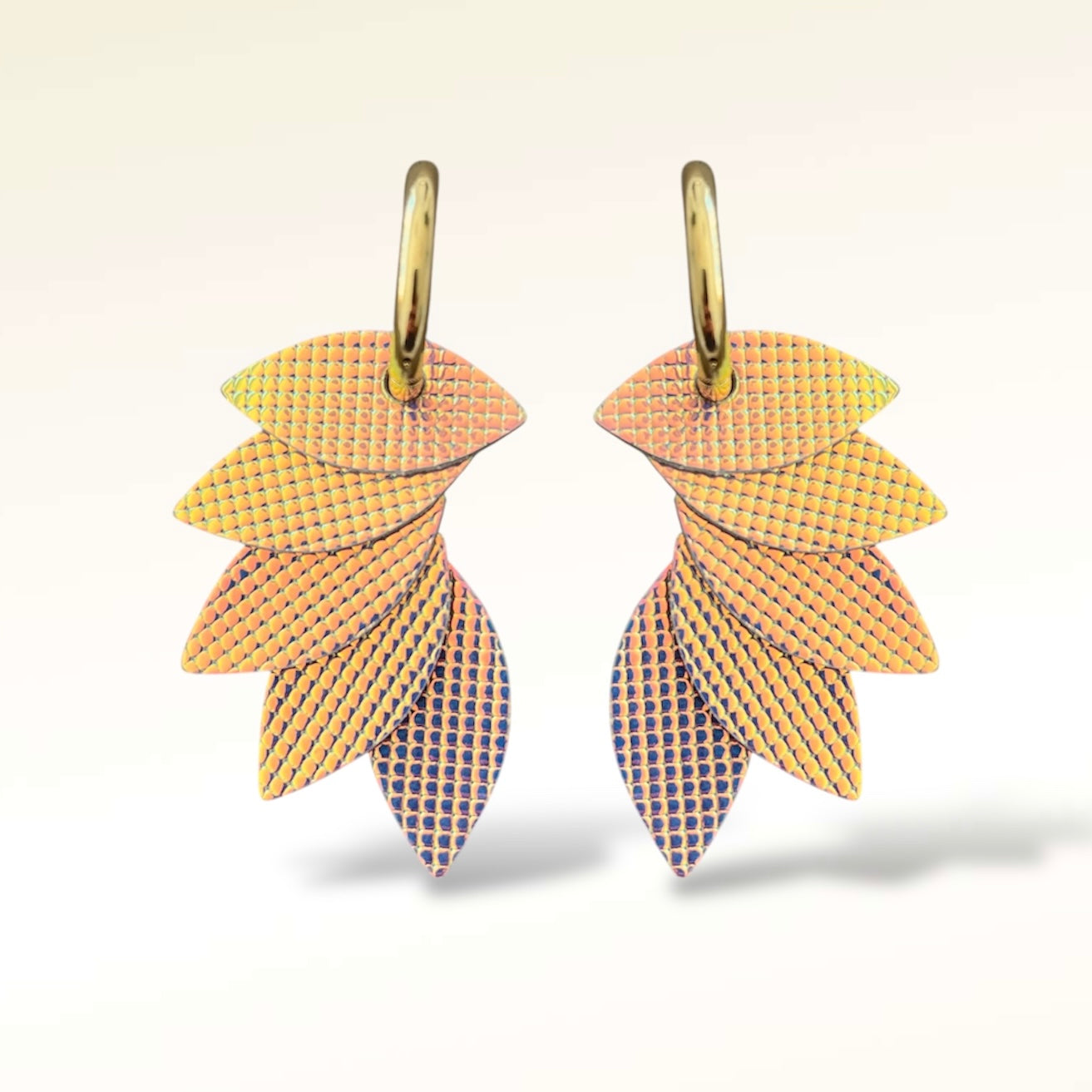 Boucles d'oreilles en cuir Colibri Virgin