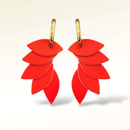 Boucles d'oreilles en cuir Colibri Virgin