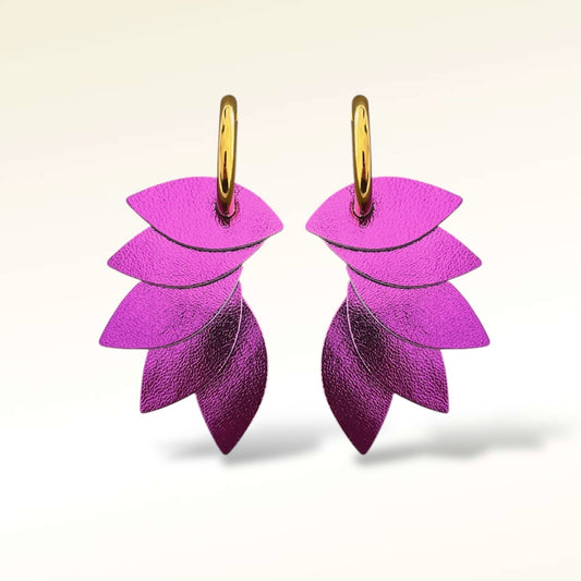 Boucles d'oreilles en cuir Colibri Virgin
