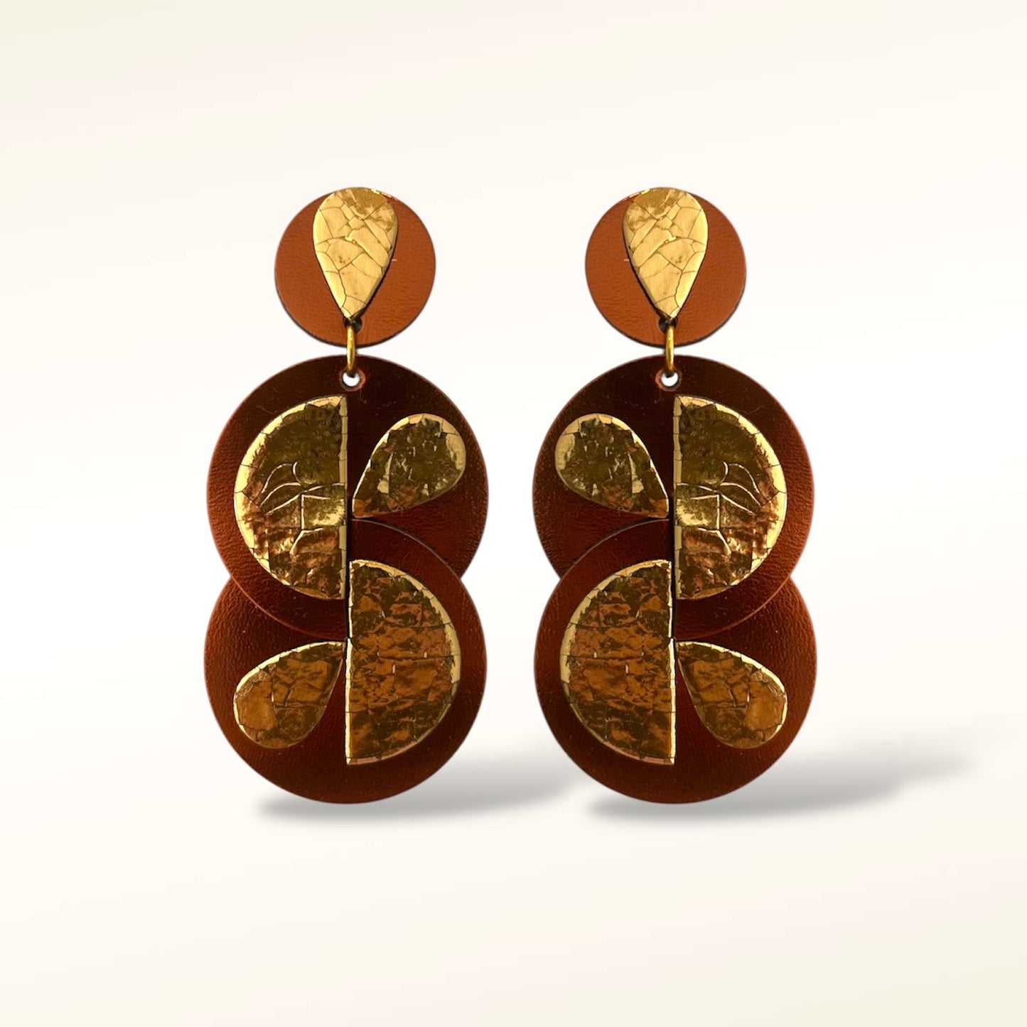 Boucles d'oreilles en cuir Alba