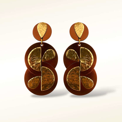 Boucles d'oreilles en cuir Alba
