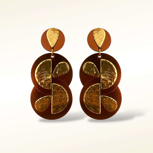 Boucles d'oreilles en cuir Alba