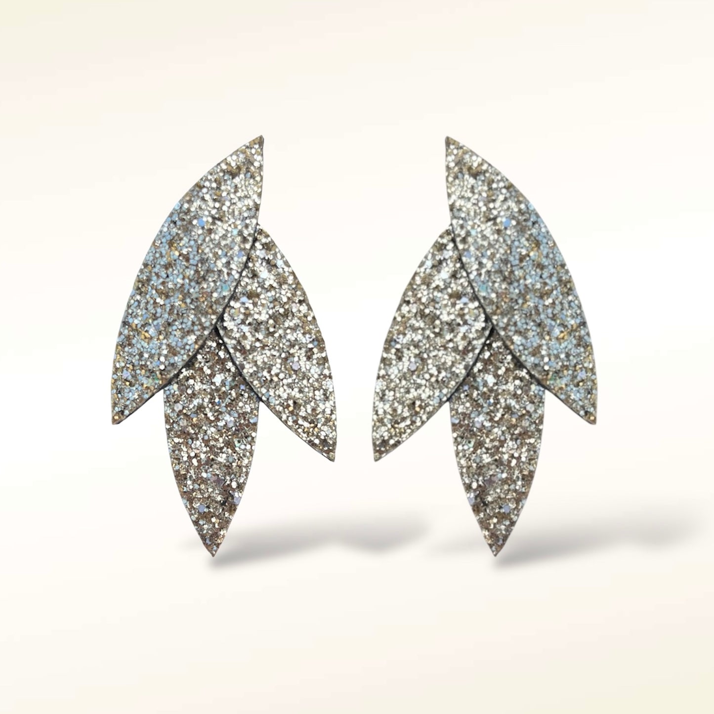 Boucles d'oreilles en cuir Frida Glitter