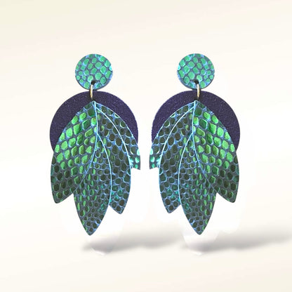 Boucles d’oreilles en cuir Amandine