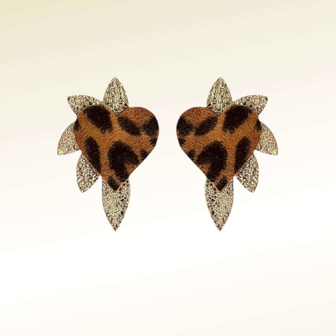 Boucles d’oreilles en cuir Cœur de Pirate