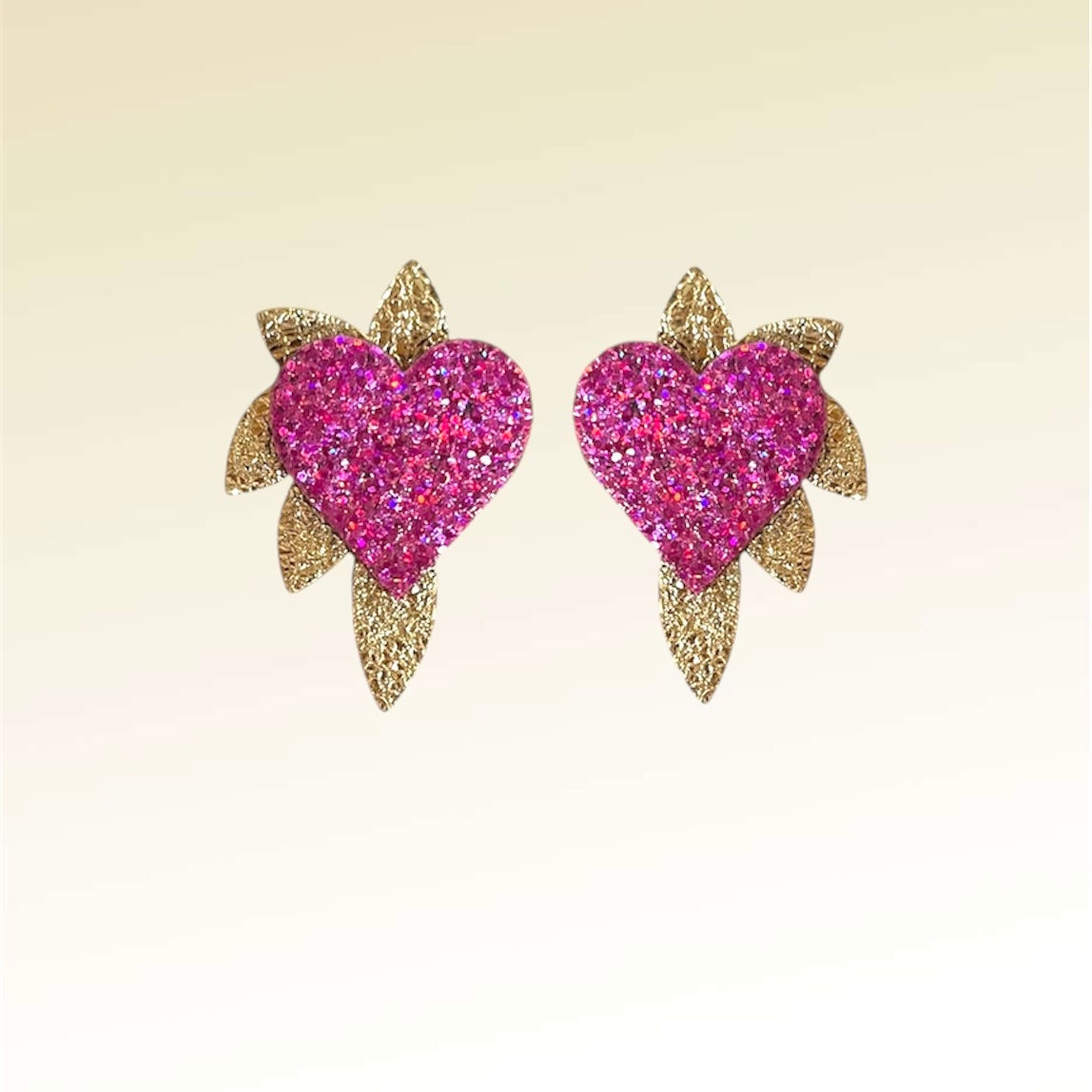 Boucles d’oreilles en cuir Cœur de Pirate