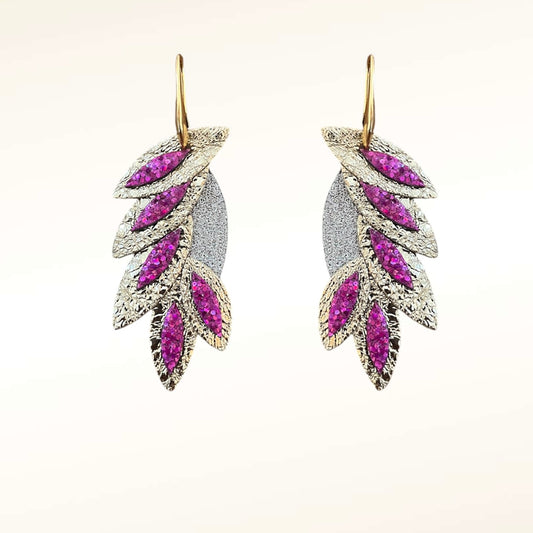 Boucles d'oreilles en cuir Miss Colibri