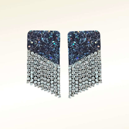Boucles d'oreilles en cuir Angel Glitter