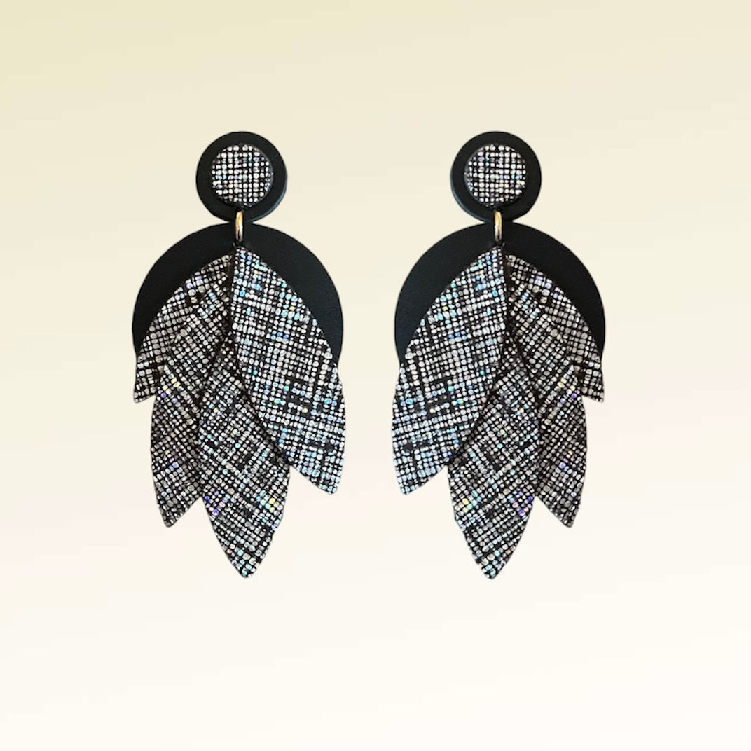 Boucles d’oreilles en cuir Amandine