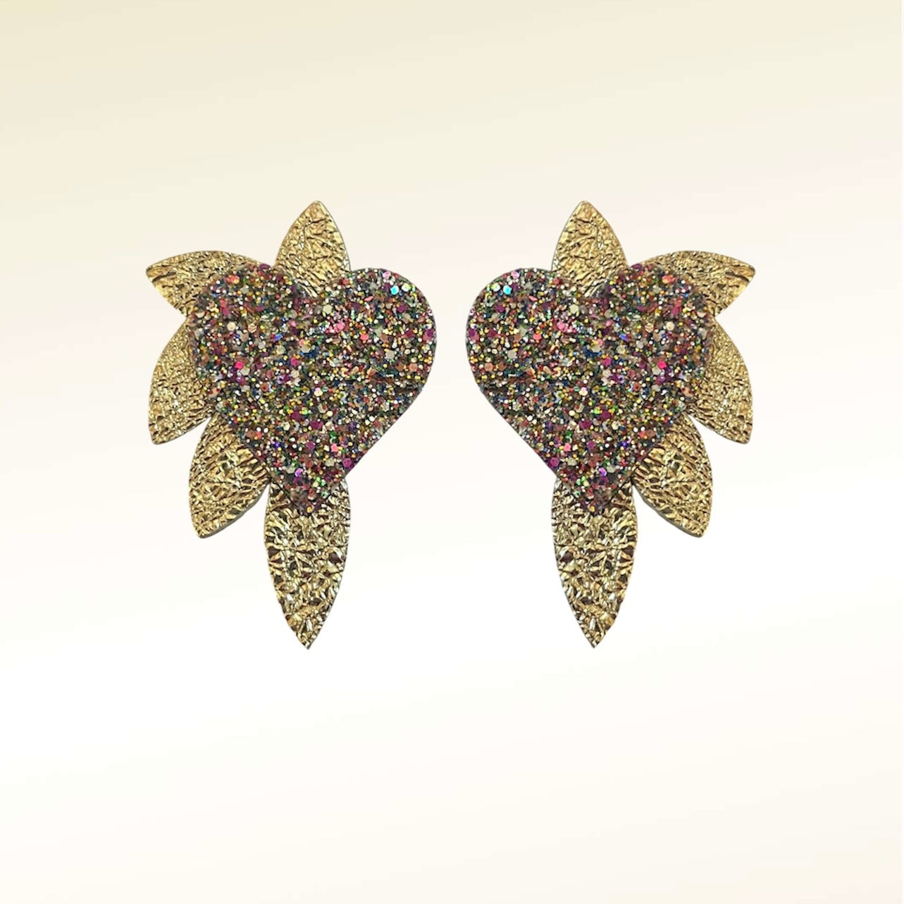 Boucles d’oreilles en cuir Cœur de Pirate
