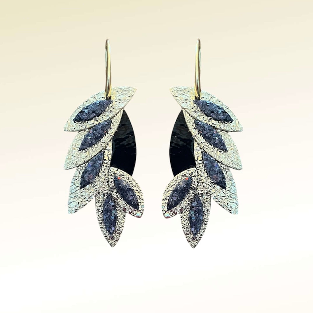 Boucles d'oreilles en cuir Miss Colibri
