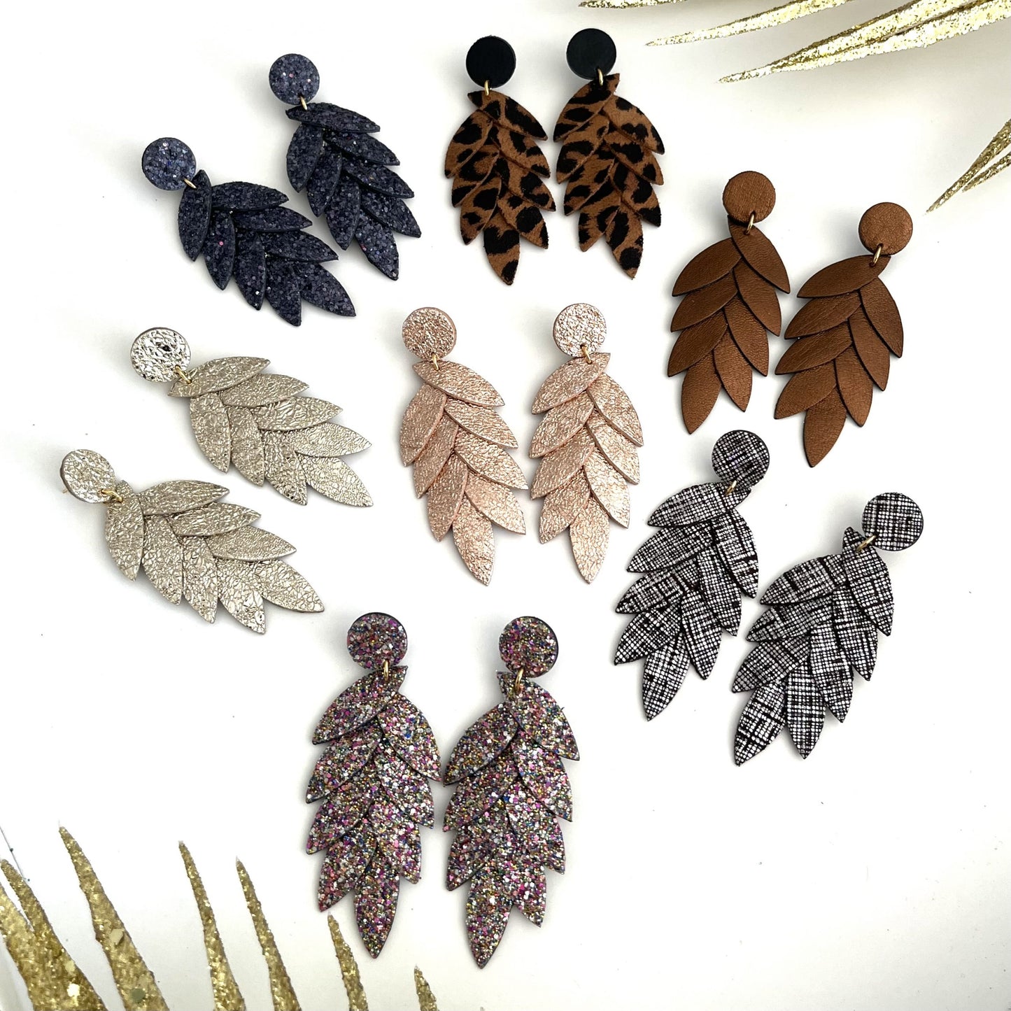 Boucles d’oreilles en cuir Lili-Belle
