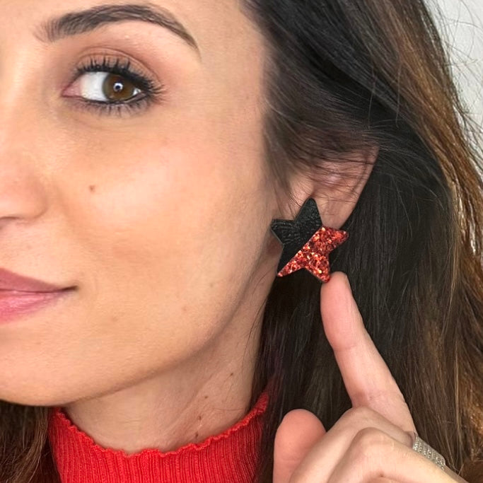 Boucles d’oreilles en cuir Wild Star