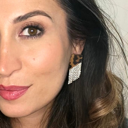 Boucles d'oreilles en cuir Angel