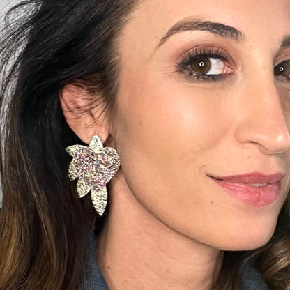 Boucles d’oreilles en cuir Cœur de Pirate