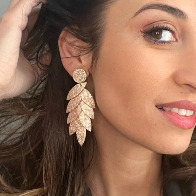 Boucles d’oreilles en cuir Lili-Belle