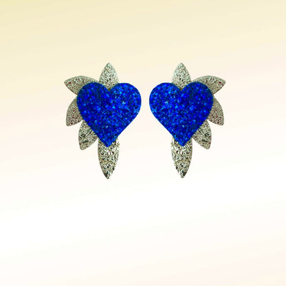 Boucles d’oreilles en cuir Cœur de Pirate