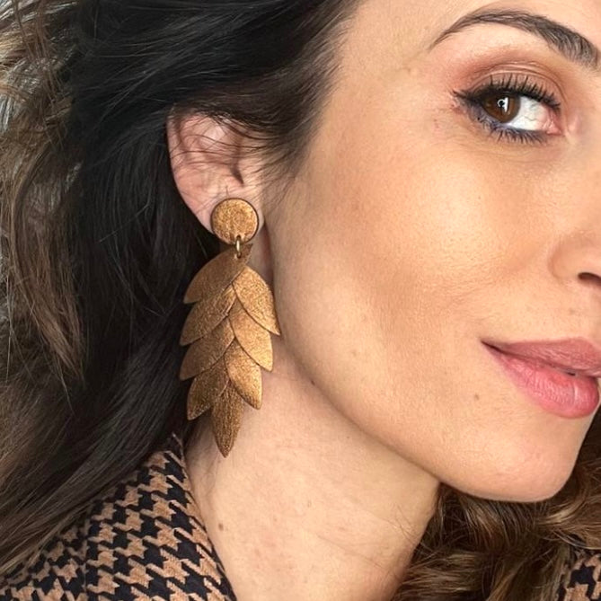Boucles d’oreilles en cuir Lili-Belle