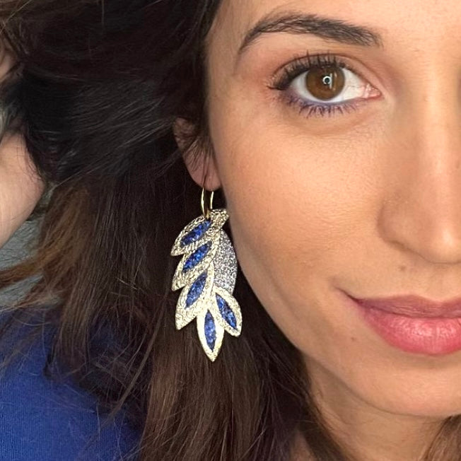 Boucles d'oreilles en cuir Miss Colibri