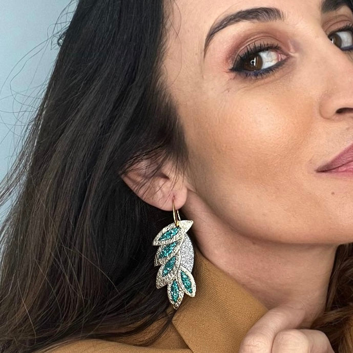 Boucles d'oreilles en cuir Miss Colibri
