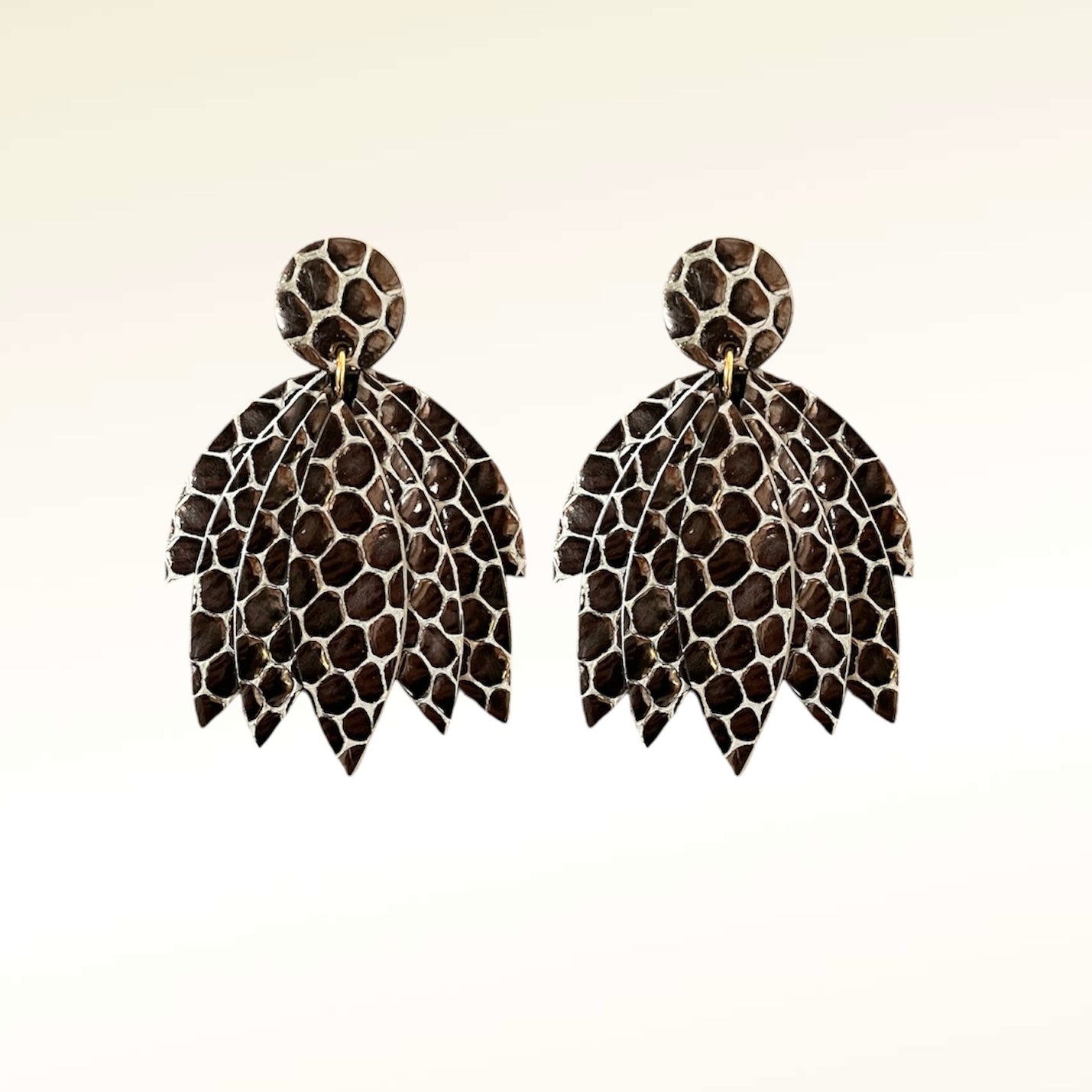 Boucles d'oreilles en cuir Krystel