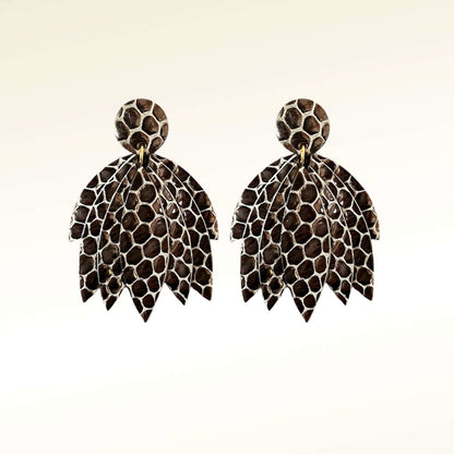 Boucles d'oreilles en cuir Krystel