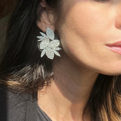 Boucles d'oreilles en cuir Oasis (Citron)