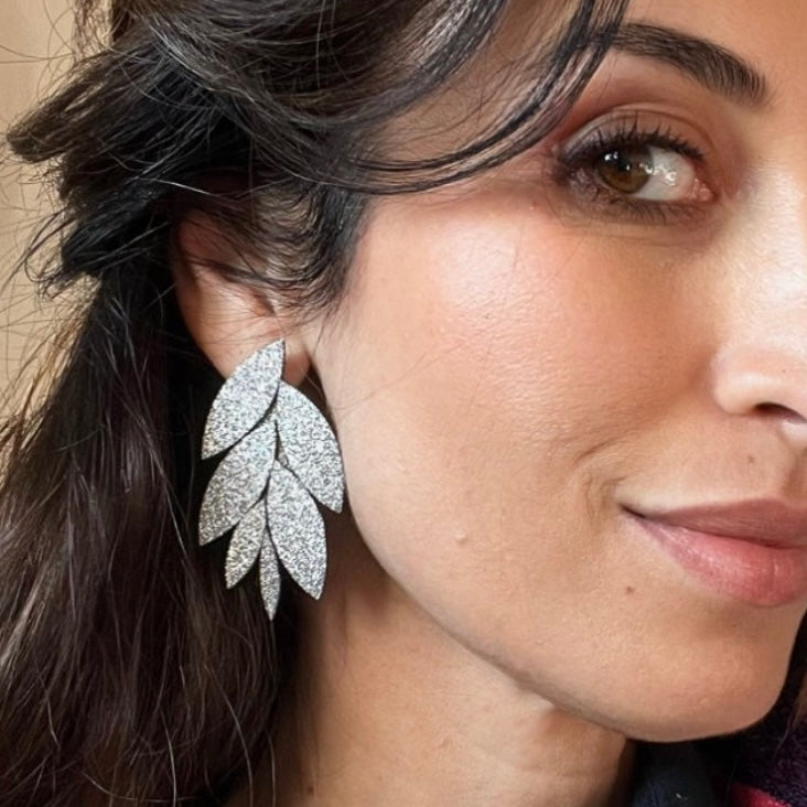 Boucles d'oreilles en cuir Glow
