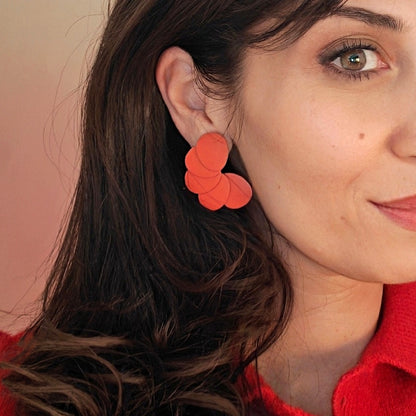 Boucles d'oreilles en cuir Rosalie
